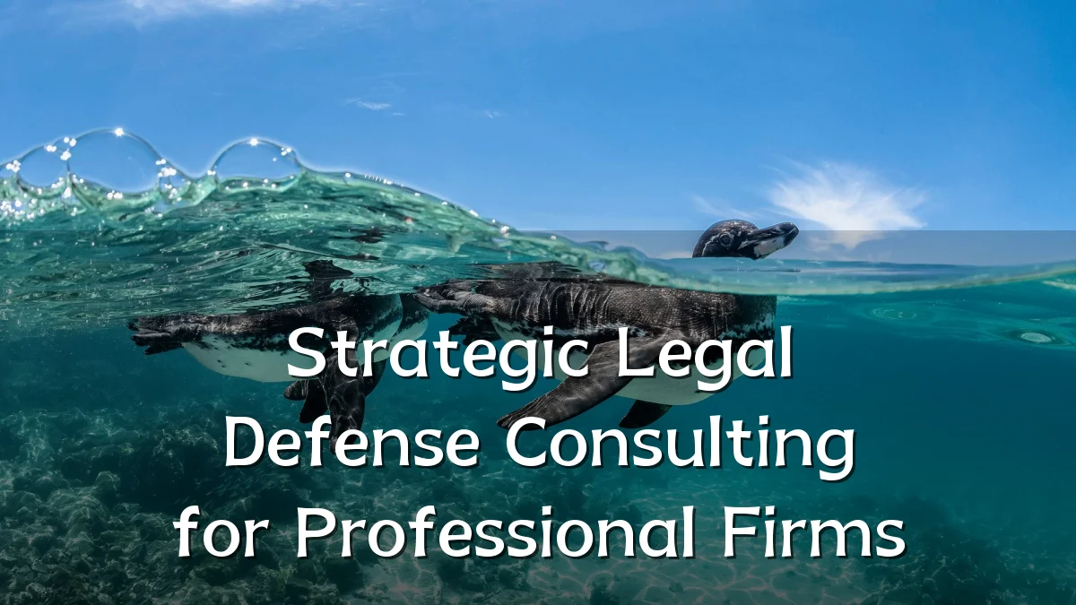 Strategic Legal Defense Consulting for Professional Firms