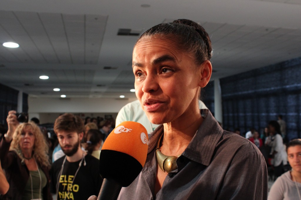Marina Silva durante Youth Blast en Rio+20. Foto: Andrea Arzaba