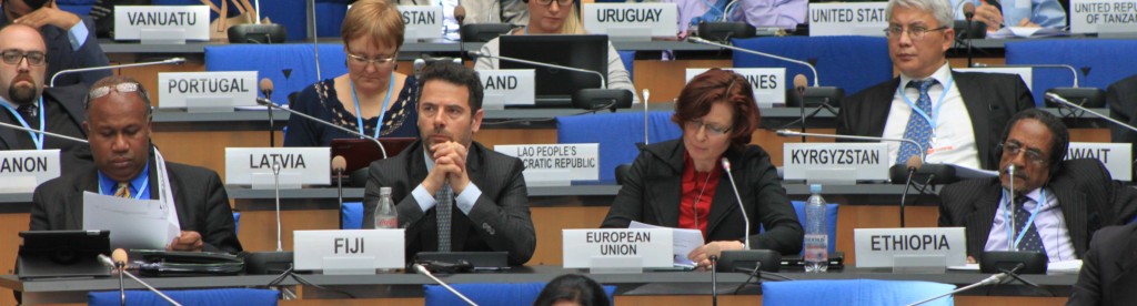 Negotiator presenting the EU proposal for a "spectrum" of commitments.