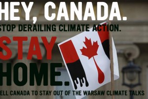 This year, the Canadian Youth Delegation decided to stay home - and asked Canada to do the same. (Credit: www.wearepowershift.ca)