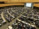 Participants at a ADP Contact Group on section C after the Opening Plenary of the Eighth Part of the Second Session of the Ad Hoc Working Group on the Durban Platform for Enhanced Action in palais des Nations Unies in Geneva. 8 february 2015. UN Photo / Jean-Marc Ferré